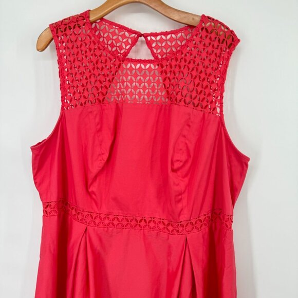 Calvin Klein women's dress orange lace trim sleeveless size 20 W plus - Picture 7 of 12